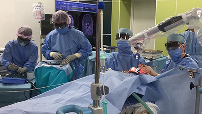 外視鏡を用いた侵襲の少ない脳腫瘍手術